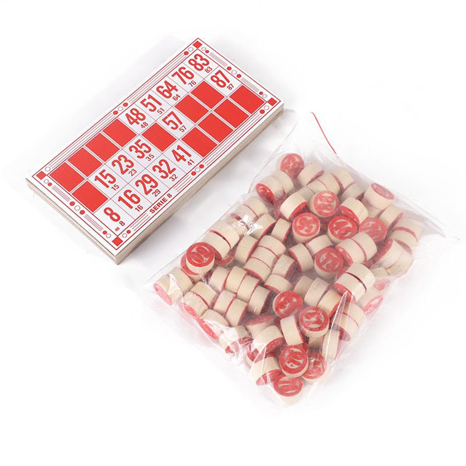 Party Games Large Groups - Zestaw do Bingo Vintage Drewniane Zabawki