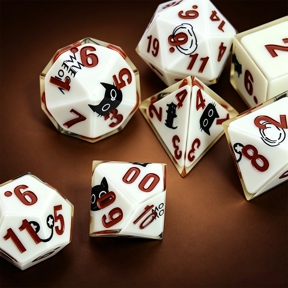 7-częściowy zestaw wielościeni – Party Games Night recenzja i cena