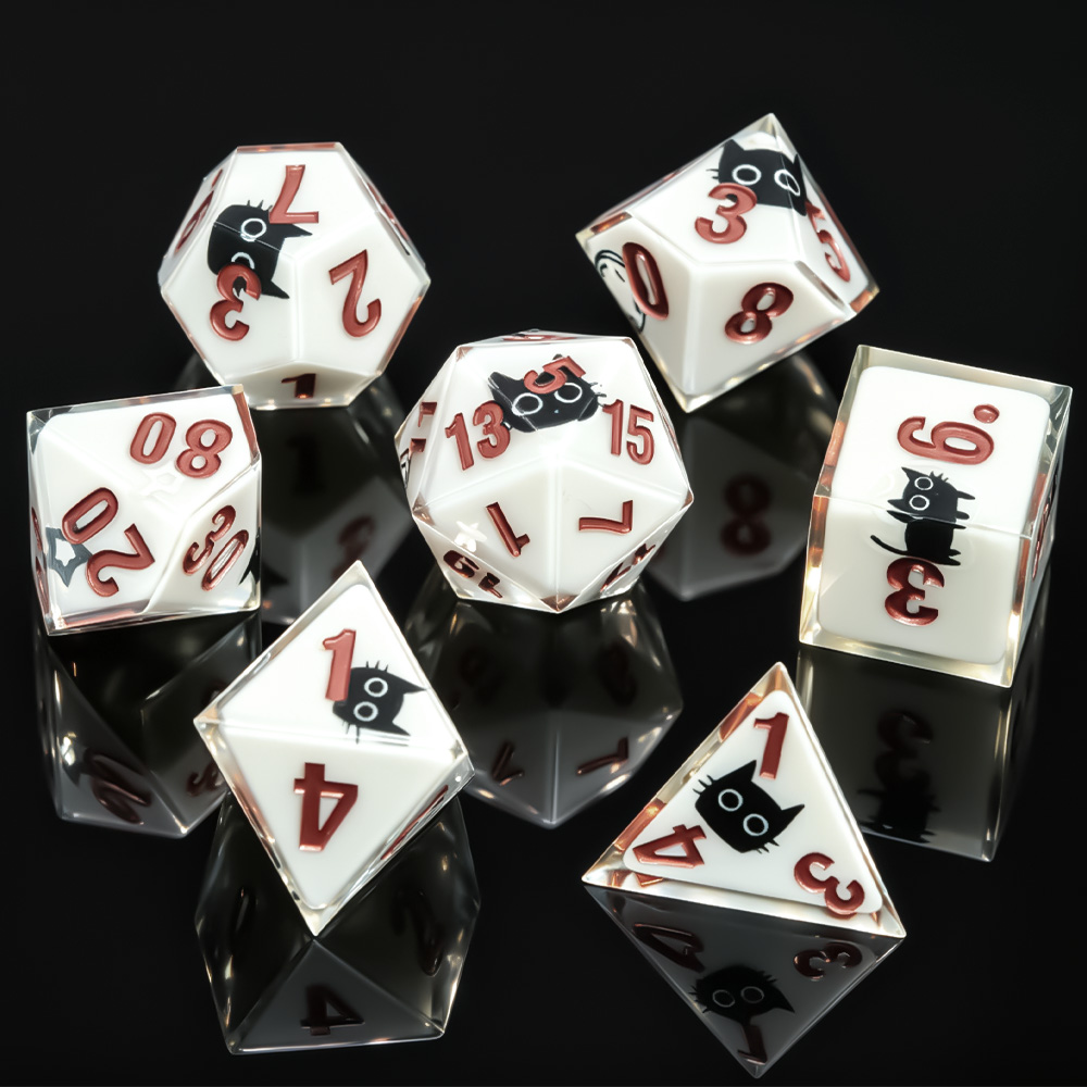 7-częściowy zestaw wielościeni – Party Games Night recenzja i cena