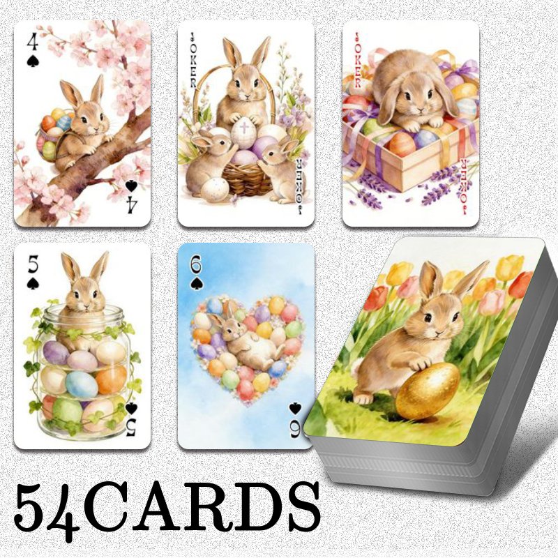 54 sztuki standardowych kart d – Party Games Bunny recenzja i cena
